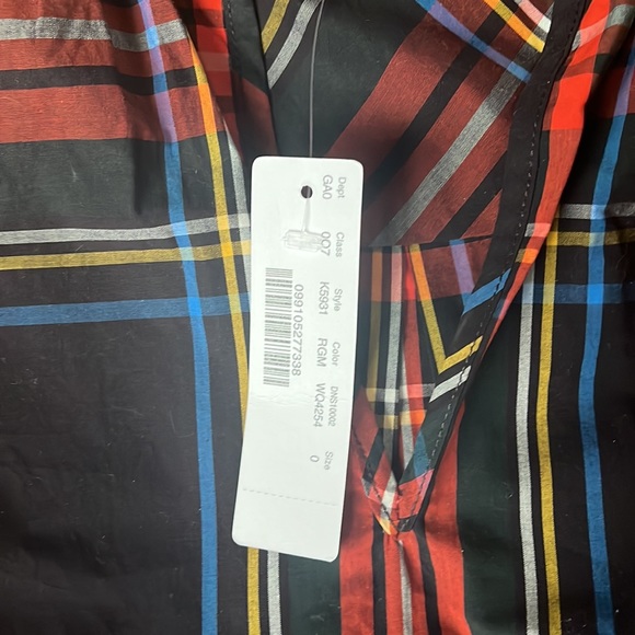 J Crew Plaid Tank NWT holiday 2018 ruffle - Picture 3 of 4